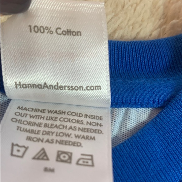 Hanna Andersson Seagull Shirt 6-12M Blue Top 70 - Picture 7 of 8